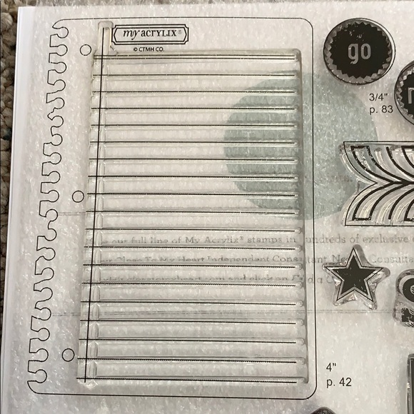 Close to My Heart My Acrylix Take Note Stamps - Picture 4 of 6